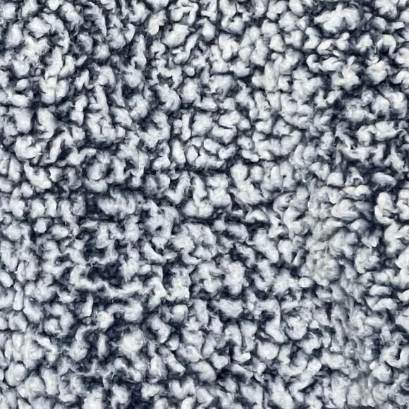 Jachs Girlfriend Faux Fur Sherpa Fleece Long Sleeve Top Crew Neck Blue White L - Picture 3 of 13